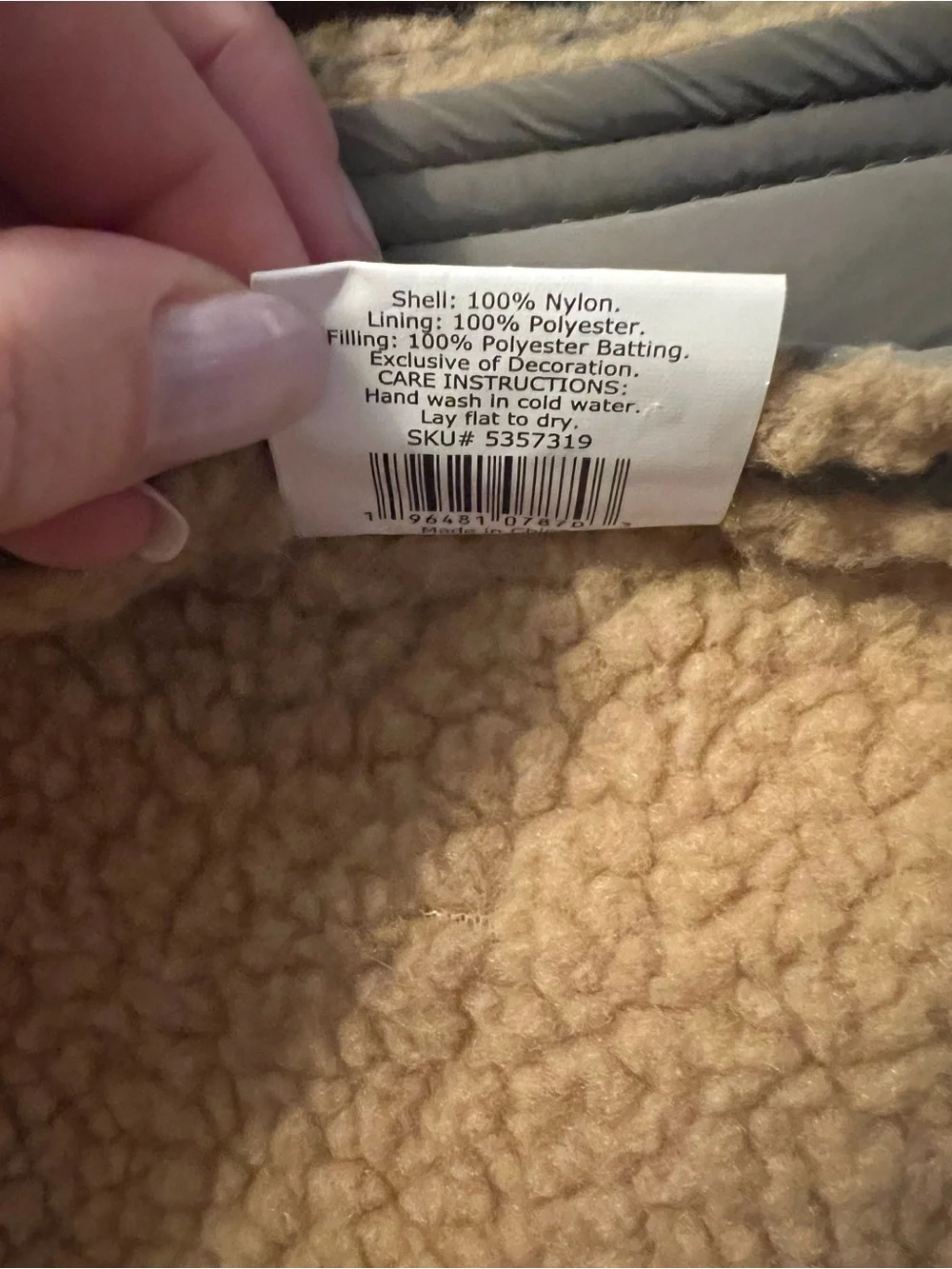 Arcadia Trail Ultra Reflective Sherpa Dog Jacket in Gray